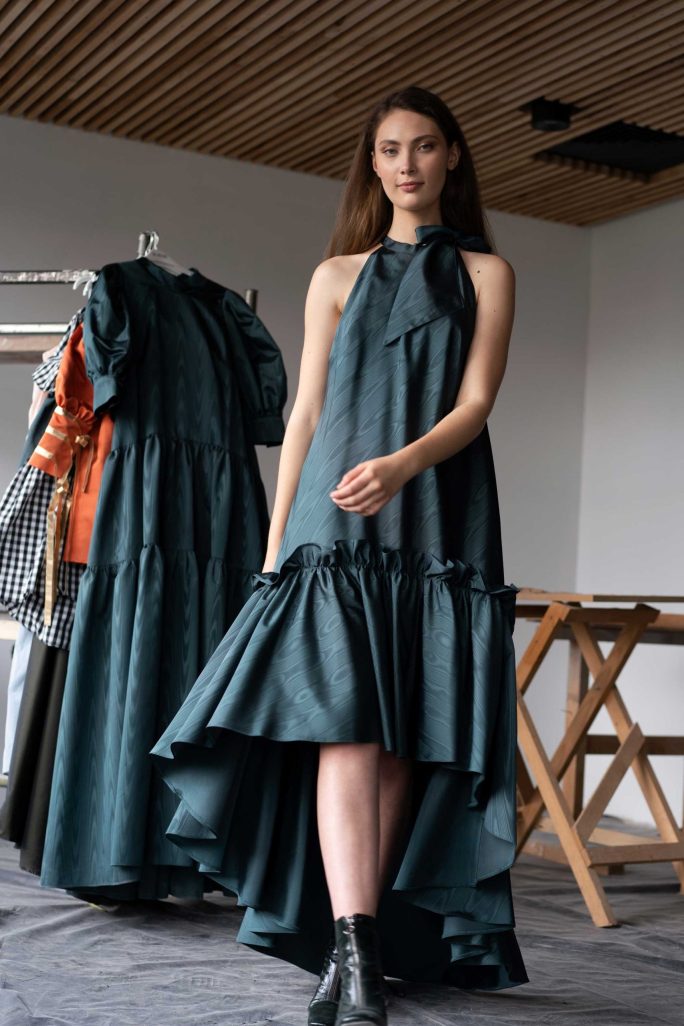 Rochie LARA Volan Verde