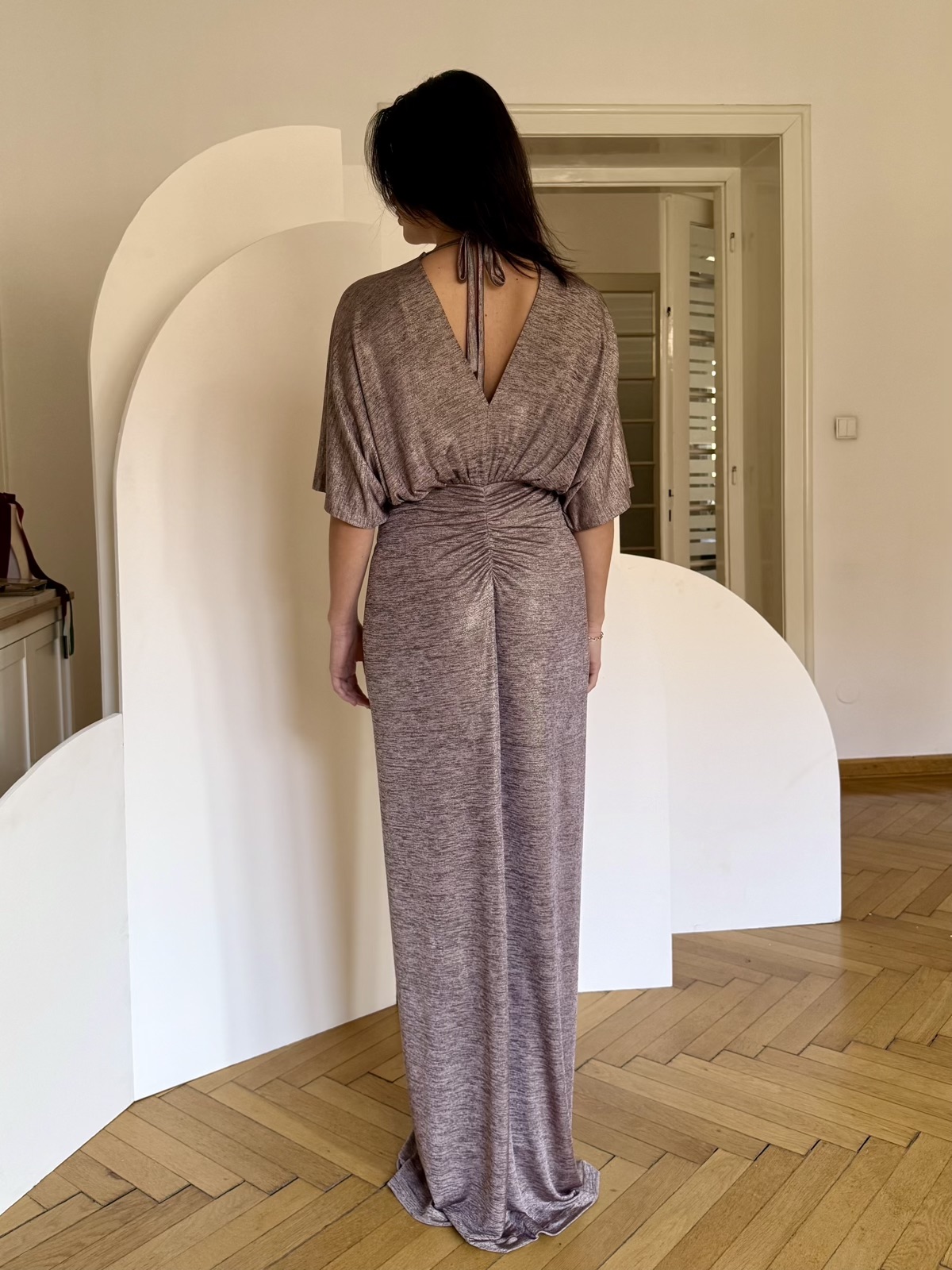 Rochie LAVANDA maxi jerse pelicula - M / 38 - imagine 3